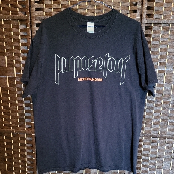 Justin Bieber Purpose Tour Black Graphic Tee - Picture 1 of 4